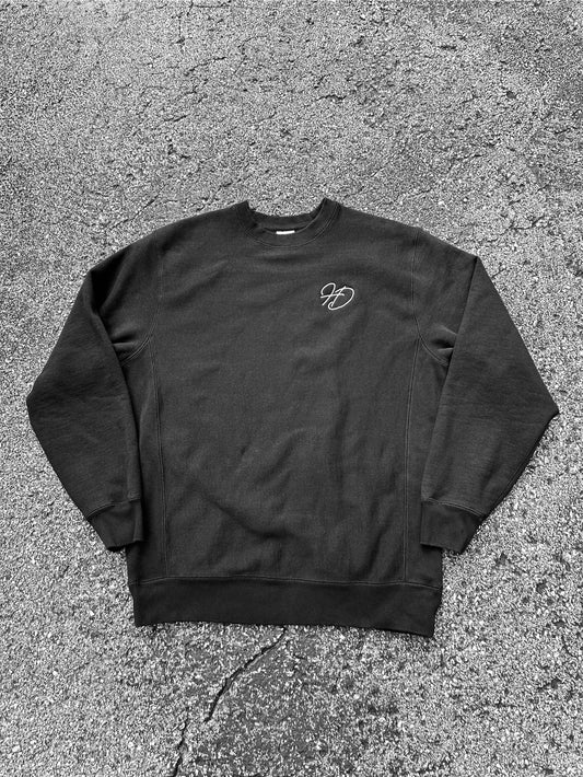 Black Heavy Crewneck